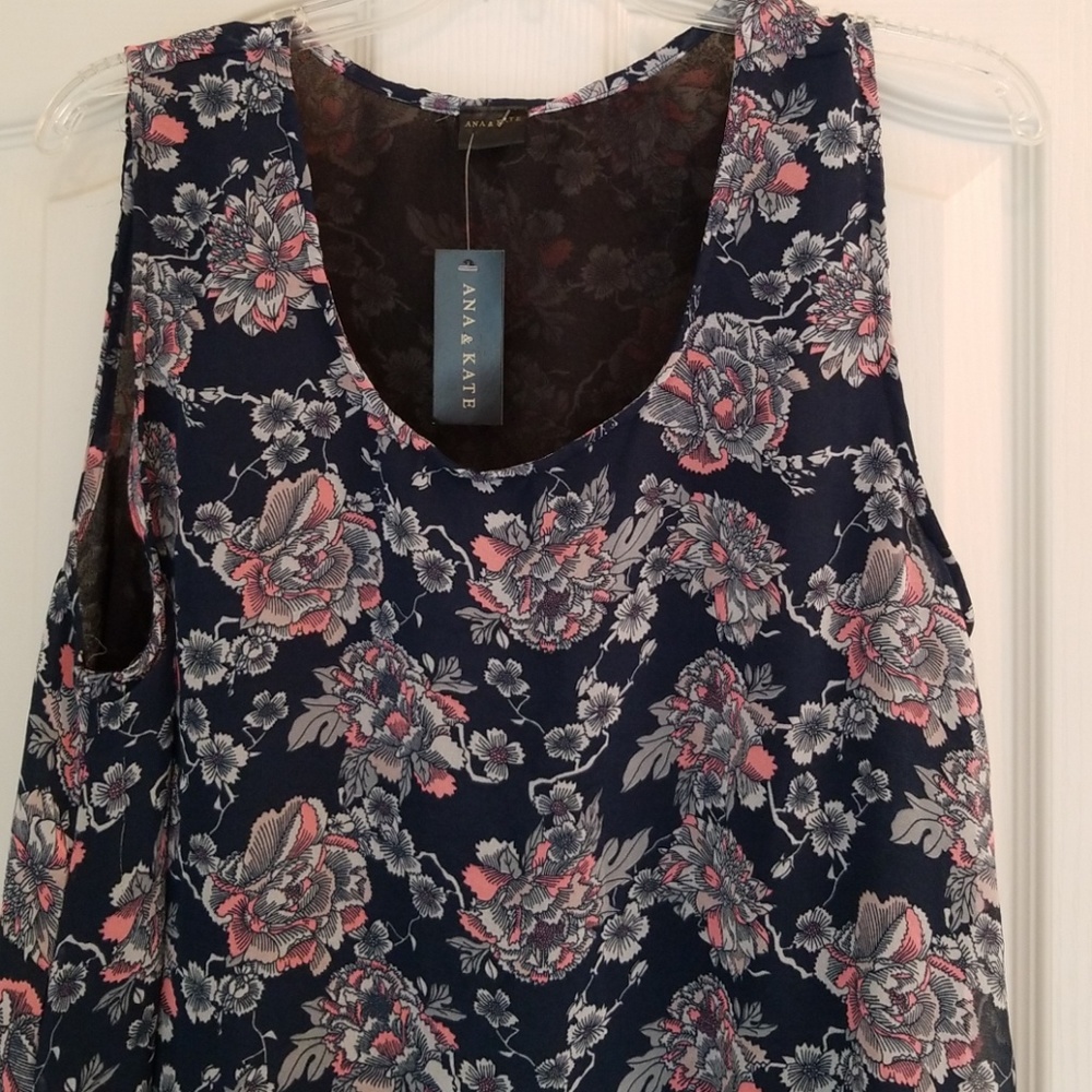 NWT ANA & KATE FLOWY BLOUSE SZ 1X